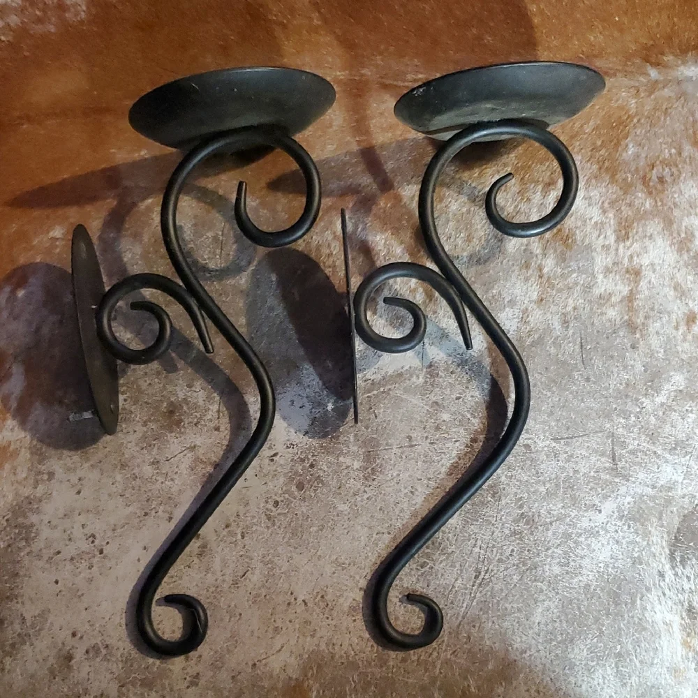 PartyLite Black Decorative Wall Candle Holders